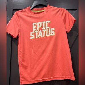 Boys Peach Epic Status bcg Tshirt Size M 10-12